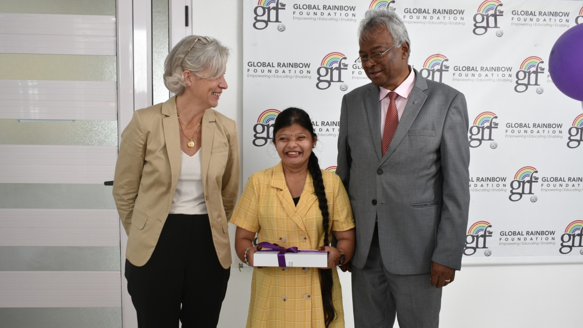 La Global Rainbow Foundation (GRF) a inauguré sa toute nouvelle Salle de Formation par Vidéoconférence, en partenariat avec Accenture Careers in Mauritius.