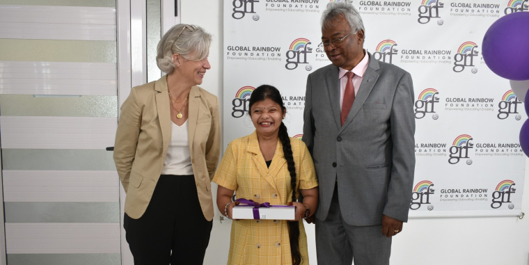 La Global Rainbow Foundation (GRF) a inauguré sa toute nouvelle Salle de Formation par Vidéoconférence, en partenariat avec Accenture Careers in Mauritius.