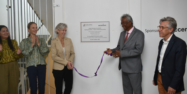 La Global Rainbow Foundation (GRF) a inauguré sa toute nouvelle Salle de Formation par Vidéoconférence, en partenariat avec Accenture Careers in Mauritius.